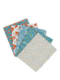 Liberty Fabrics fat quarters pack of 5 in floral patterns, imported from UK
