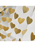 Hootyballoo golden hearts hanging backdrop for parties, UK version