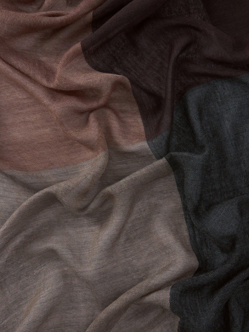 John Lewis wool scarf colour block design 70x180cm - British product