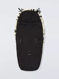 John Lewis sheepskin footmuff leopard spot, imported from the UK