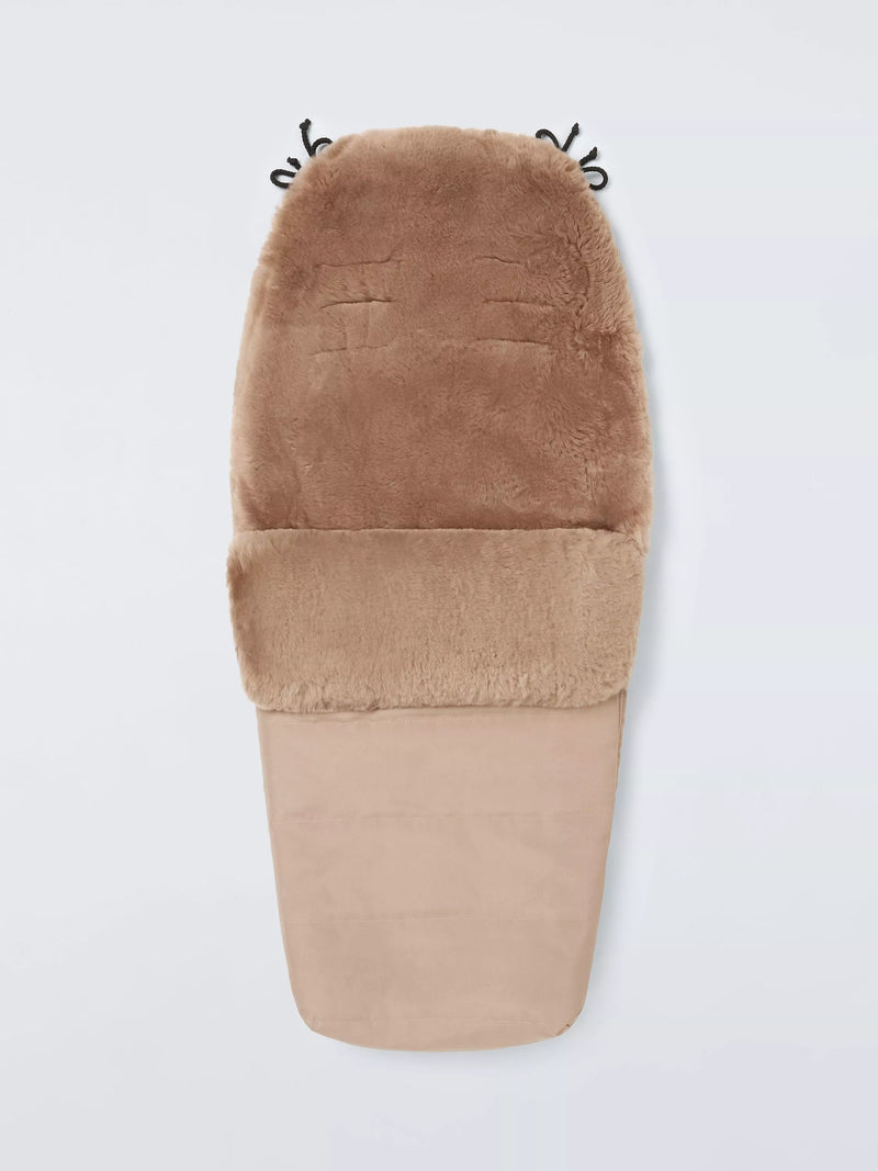 John Lewis sheepskin footmuff taupe, UK version