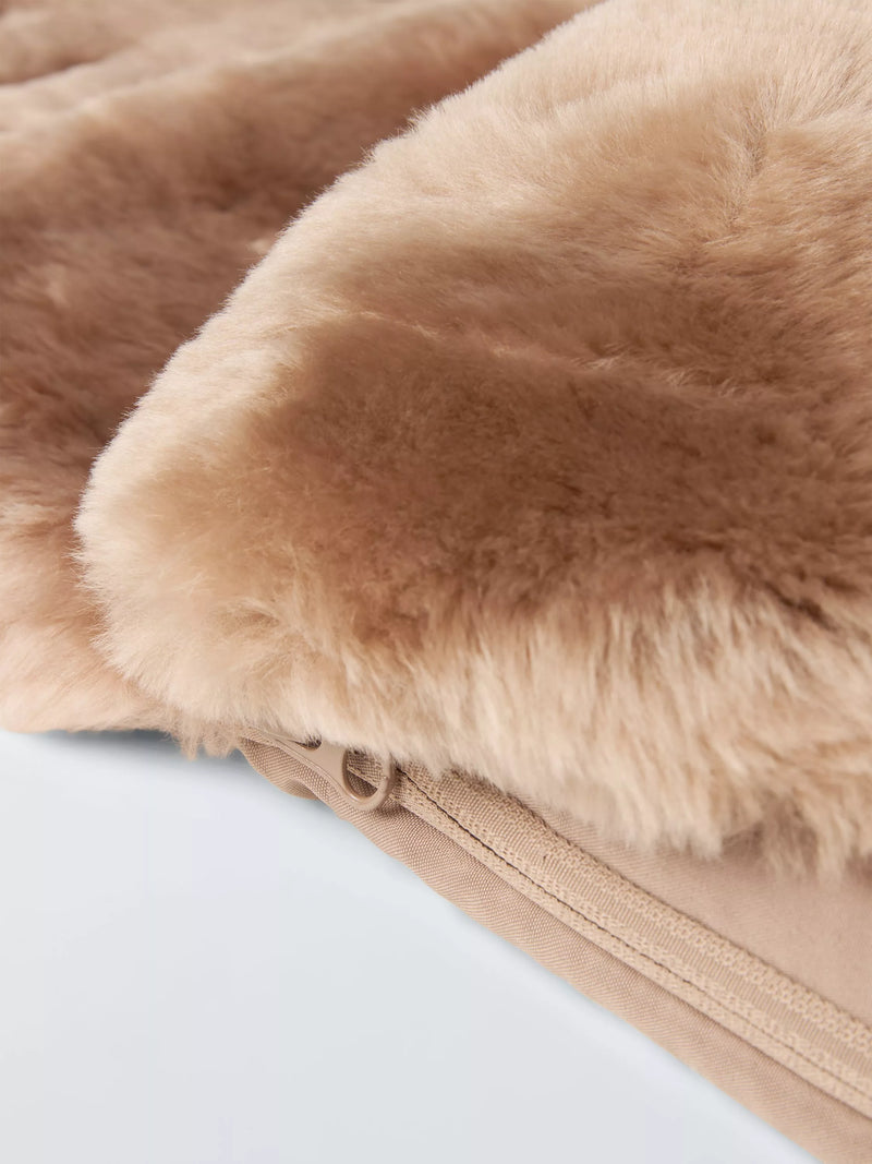 John Lewis sheepskin footmuff taupe, UK version