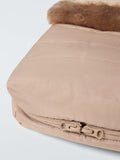 John Lewis sheepskin footmuff taupe, UK version