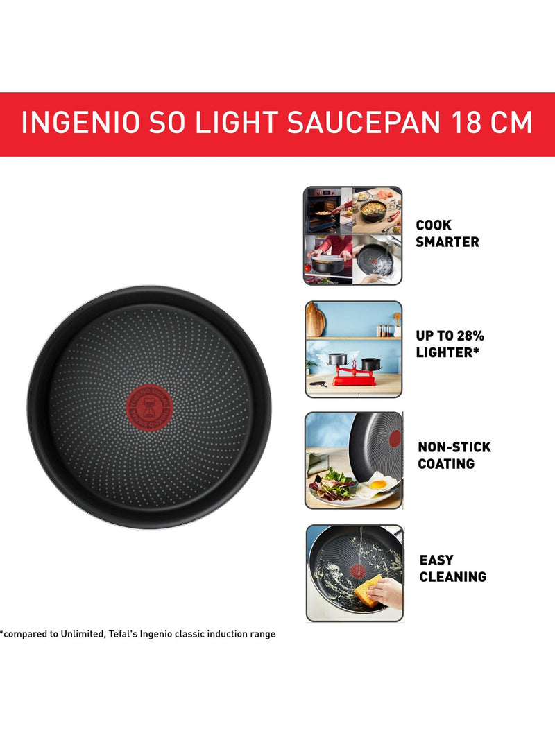 Tefal Ingenio SoLight saucepan 18cm, imported from the UK