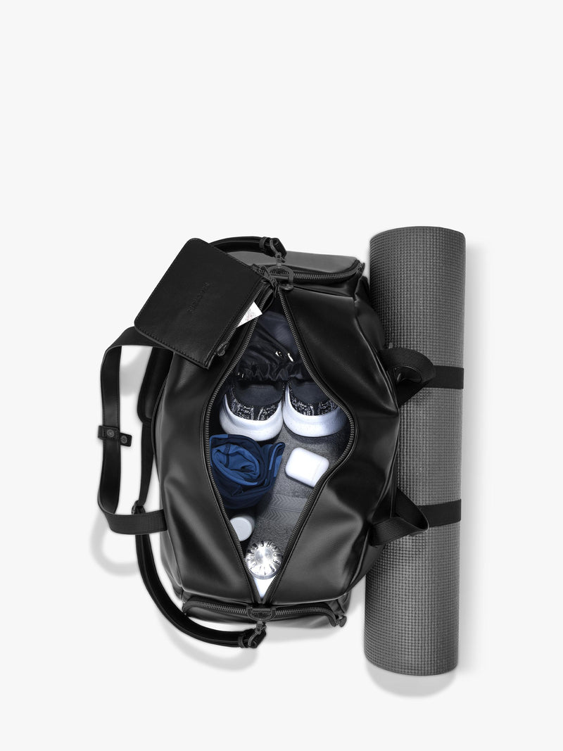 Stackers faux leather gym bag, imported from the UK