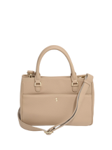 John Lewis Stackers Faux Leather Small Handbag, Camel- Buy online at McGrocer