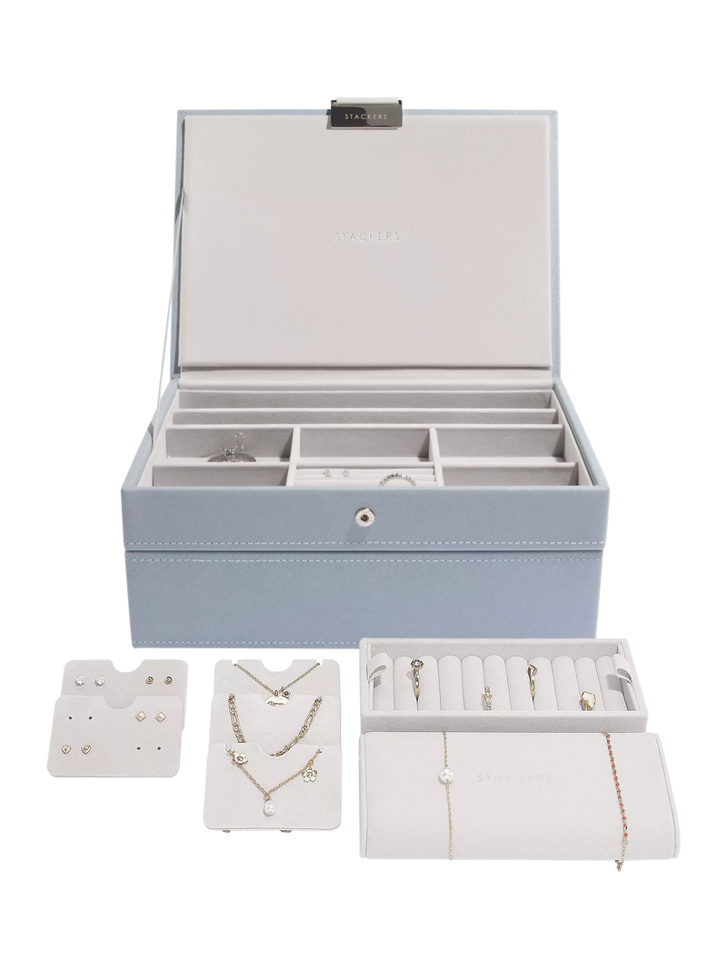 Stackers faux leather classic jewellery box, UK version