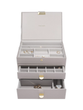 Stackers Faux Leather Classic Jewellery Box 2-Drawer Set