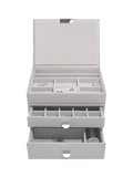 Stackers Faux Leather Classic Jewellery Box 2-Drawer Set