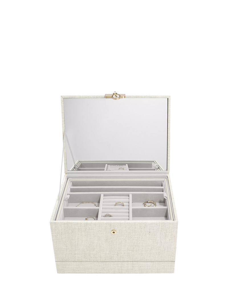 Stackers linen jewellery box, UK version