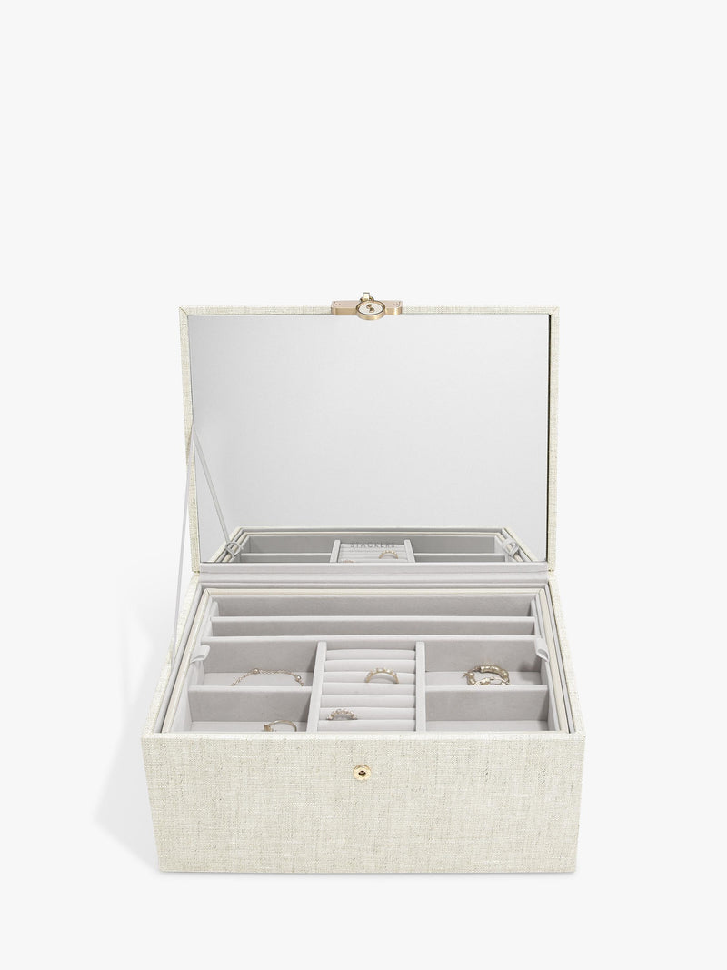 Stackers linen jewellery box, UK version