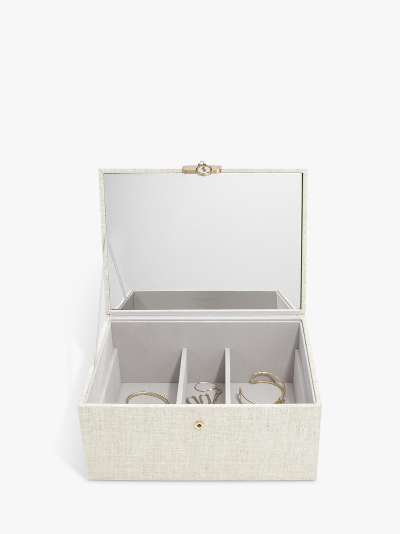 Stackers linen jewellery box, UK version