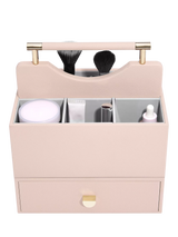 John Lewis Stackers Classic Cosmetic Organiser and Drawer Blush Pink- Buy online at McGrocer