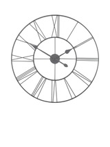 John Lewis Thomas Kent Roman Numeral Skeleton Outdoor Wall Clock, 83cm, Grey- Buy online at McGrocer