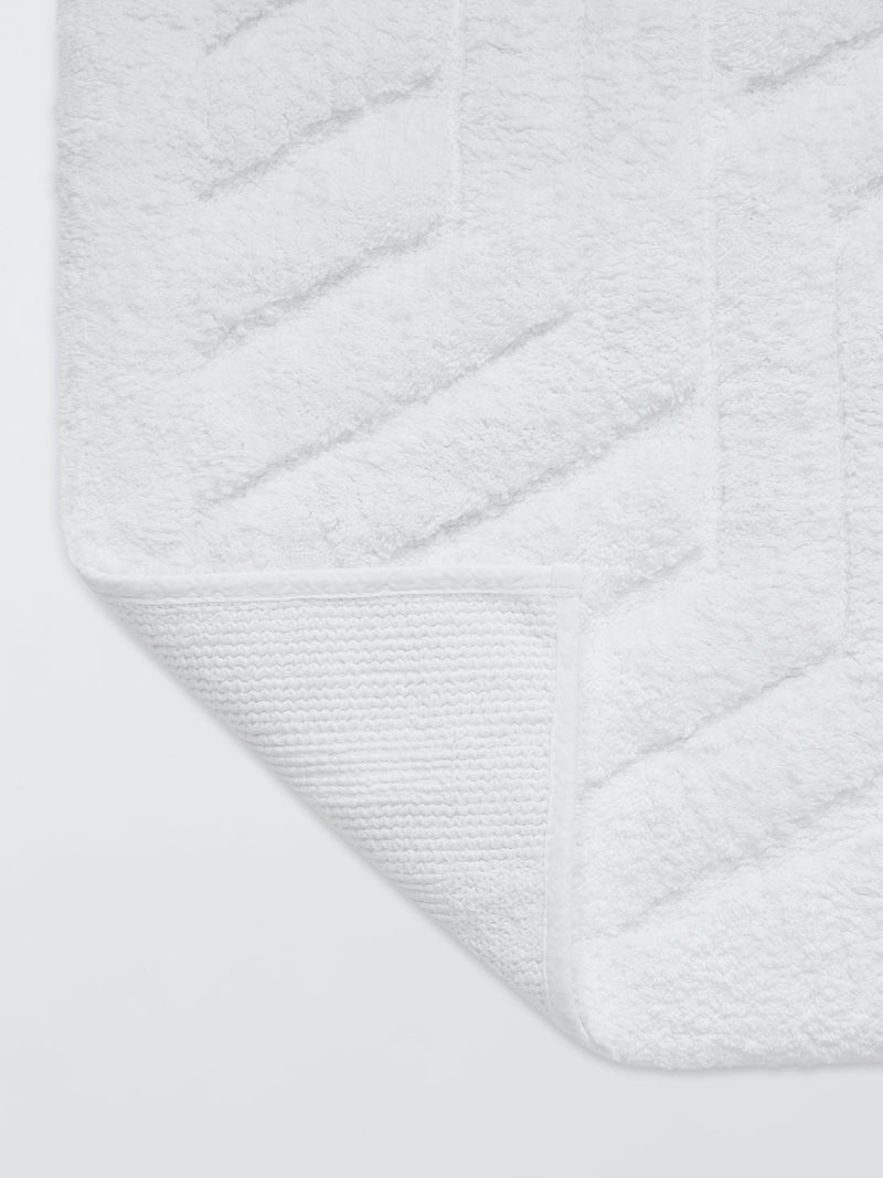 John Lewis sculpted bath mat white 50x80cm, UK version