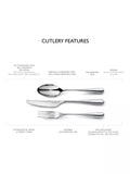 Robert Welch Arden Bright 84-piece cutlery set (British brand)