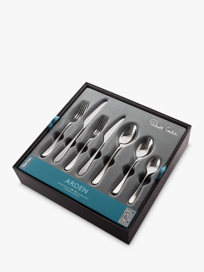 Robert Welch Arden Bright 84-piece cutlery set (British brand)