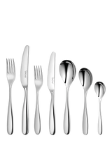 John Lewis Robert Welch Stanton Bright Stainless Steel Cutlery Set, 56 Piece/8 Place Settings- Buy online at McGrocer