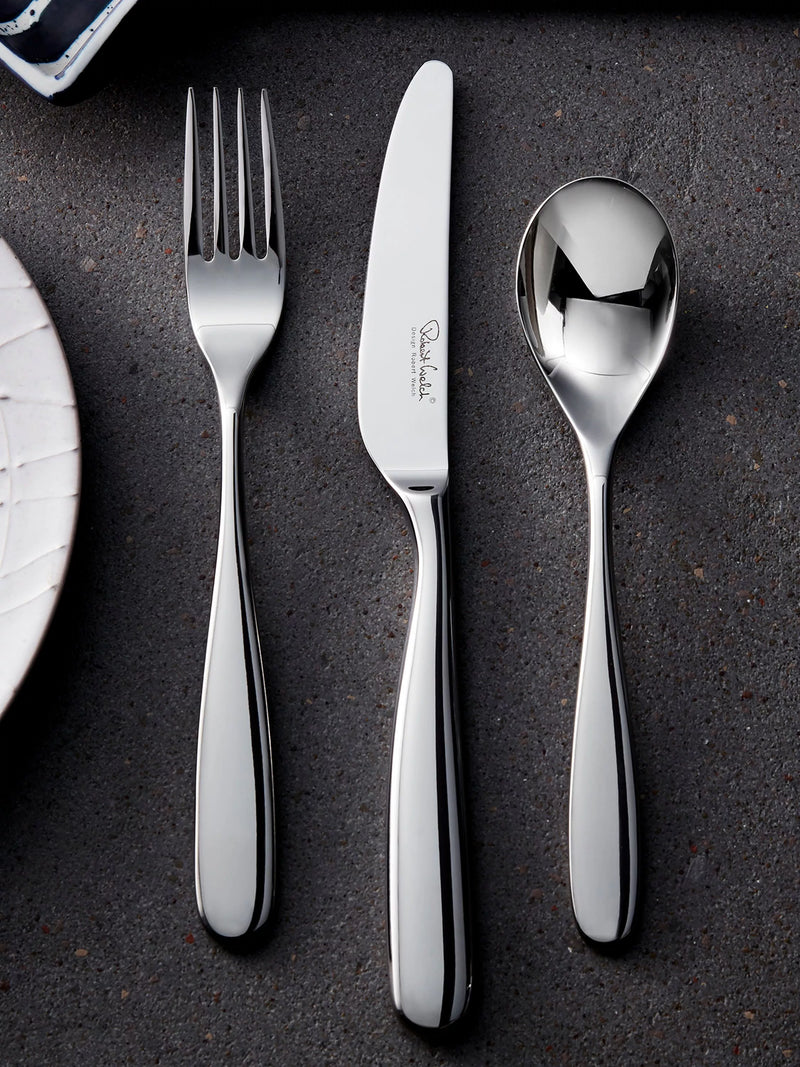 Robert Welch Stanton Bright cutlery set 56 piece 8 settings (British brand)