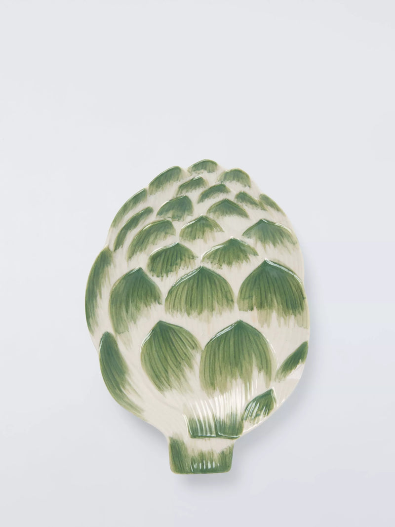John Lewis Deliciously Ella artichoke hand-painted plate 20cm, imported from the UK