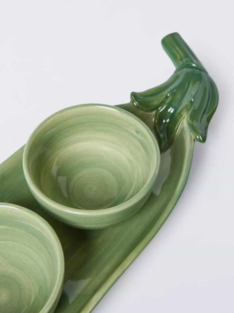 John Lewis x Deliciously Ella pea pod dip bowls, UK version
