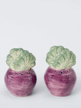 John Lewis John Lewis X Deliciously Ella Beetroot Hand Painted Stoneware Salt & Pepper Shakers- Buy online at McGrocer