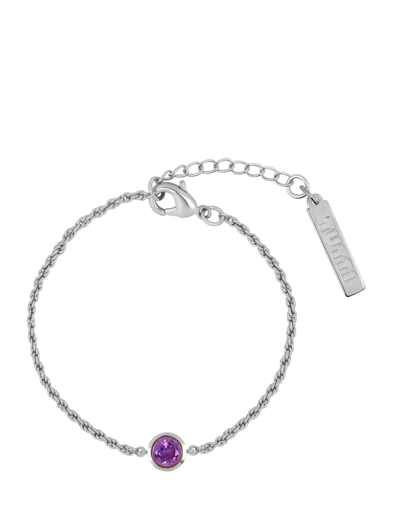 Tutti Birthstone Bracelet, Silver