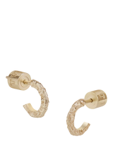 John Lewis Tutti Textured Stud Hoop Earrings Gold- Buy online at McGrocer