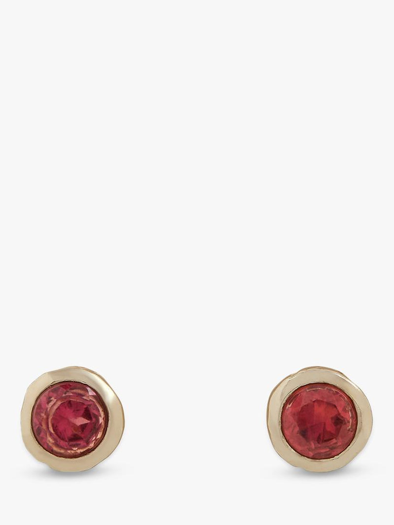 Tutti gold birthstone stud earrings (British brand)