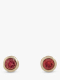 Tutti gold birthstone stud earrings (British brand)
