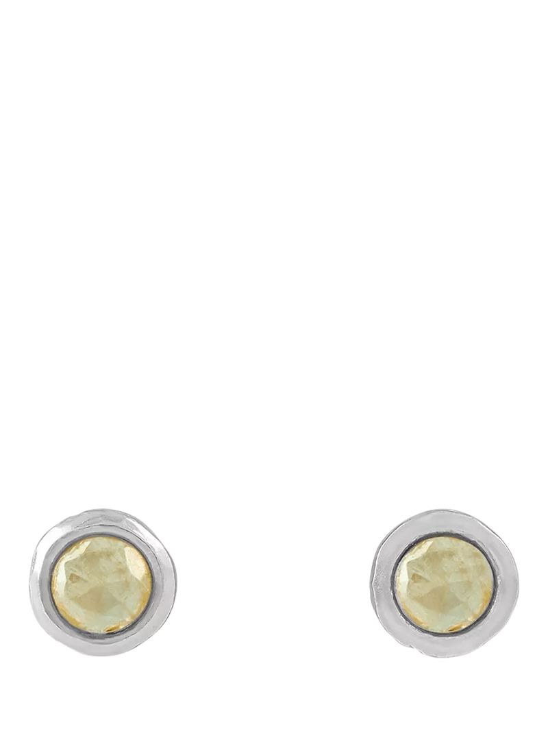Tutti Birthstone Stud Earrings Silver