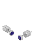 Tutti Birthstone Stud Earrings Silver