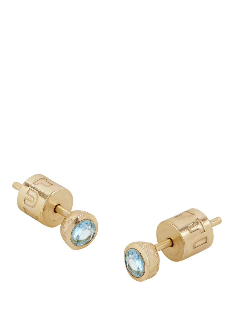 Tutti Birthstone Stud Earrings Gold