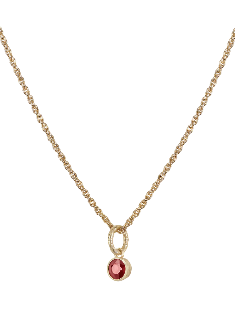 Tutti birthstone necklace gold (British brand)