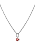 Tutti Birthstone Necklace Silver, imported from the UK