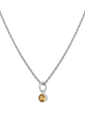 Tutti Birthstone Necklace Silver Pendant, 45cm