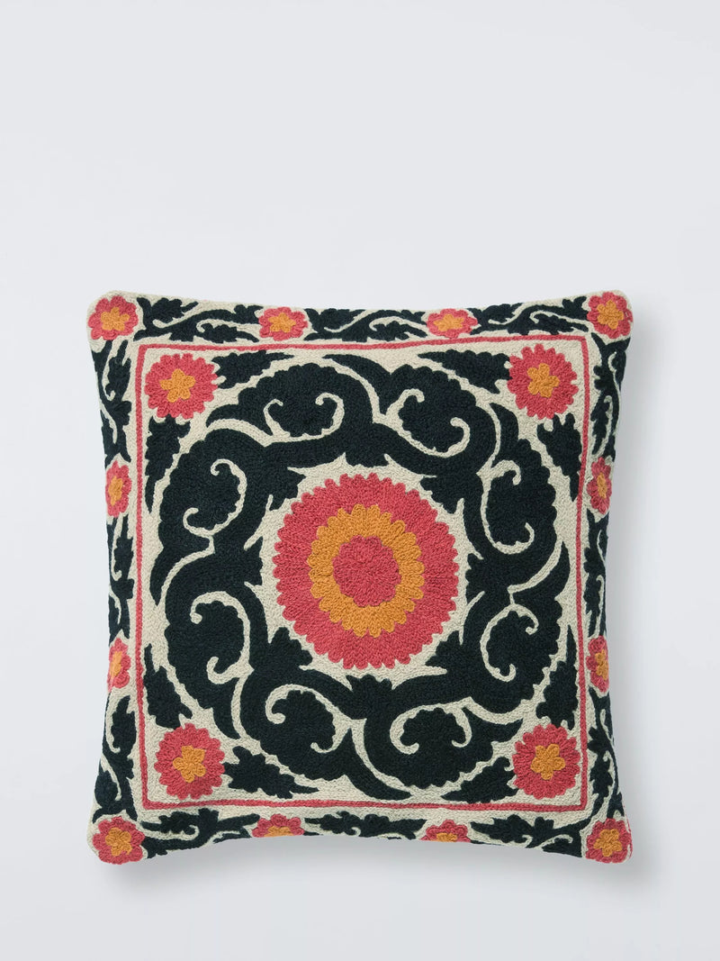 John Lewis Kasbah cushion black 45x45cm (British brand)