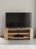 Tom Schneider Elliptic Deluxe media unit 125cm natural oak, imported from the UK