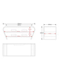 Tom Schneider Taper media unit 105cm - British product