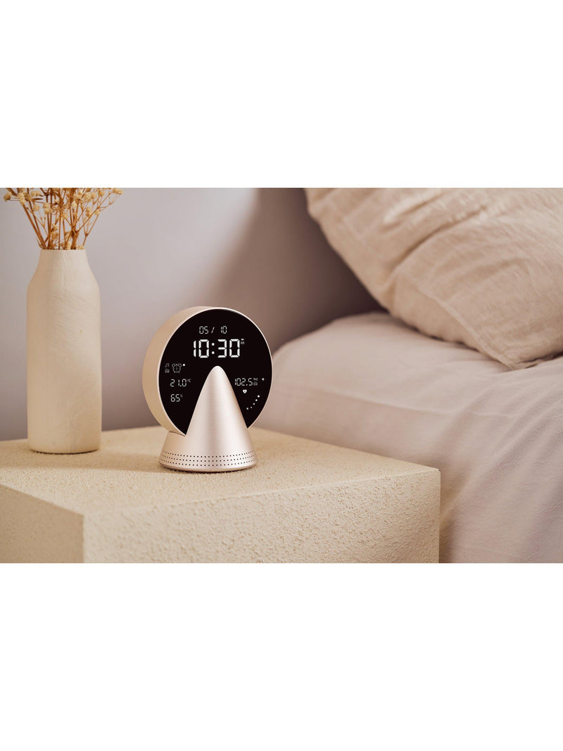 Lexon Conic digital alarm clock with FM radio and Bluetooth speaker - British product