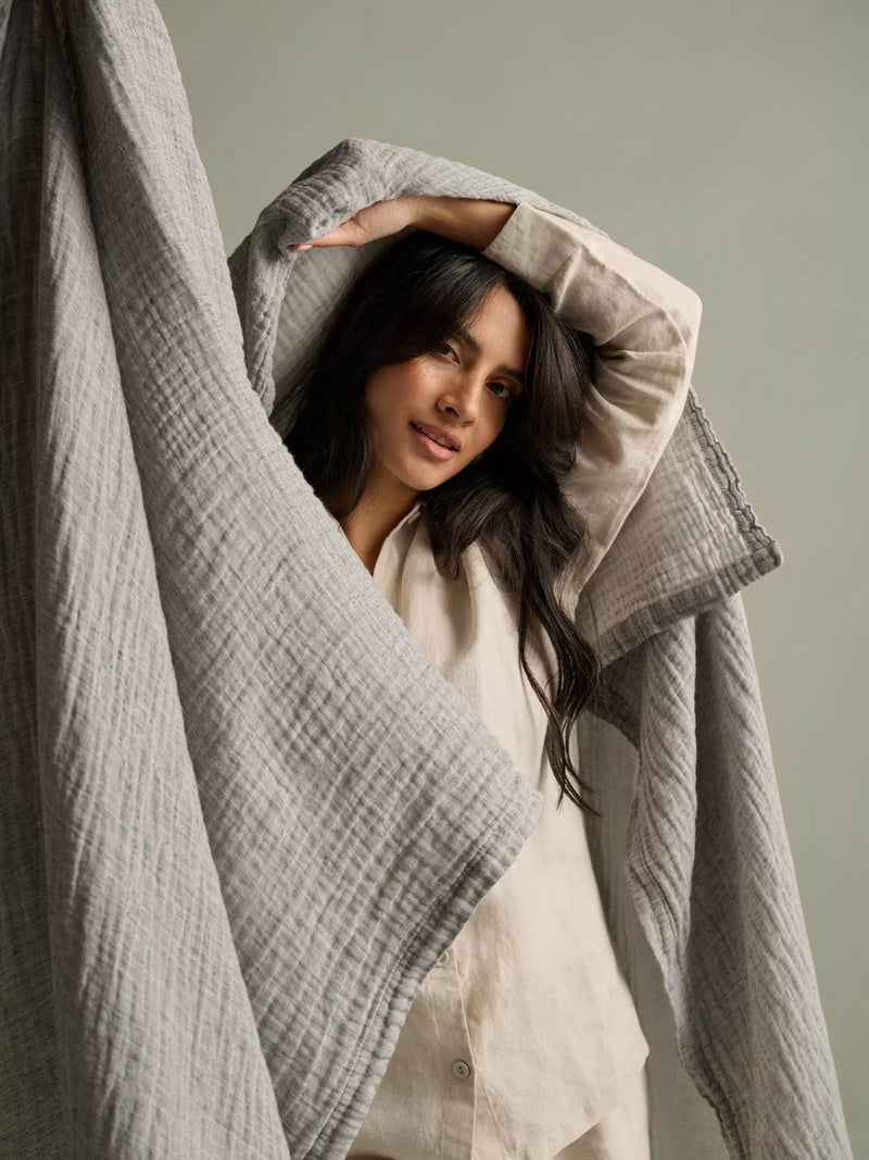 Bedfolk Linen & Cotton Throw 250 x 175cm