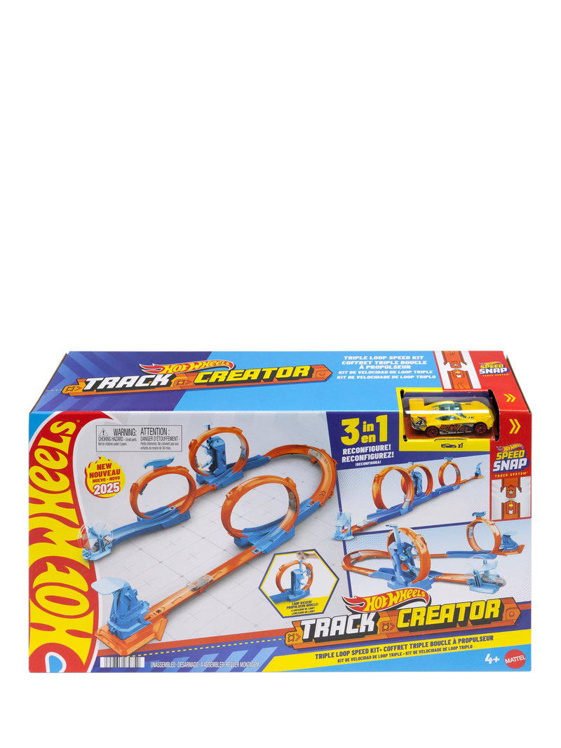 Hot Wheels track set Triple Loop Pack 13 pieces, UK version