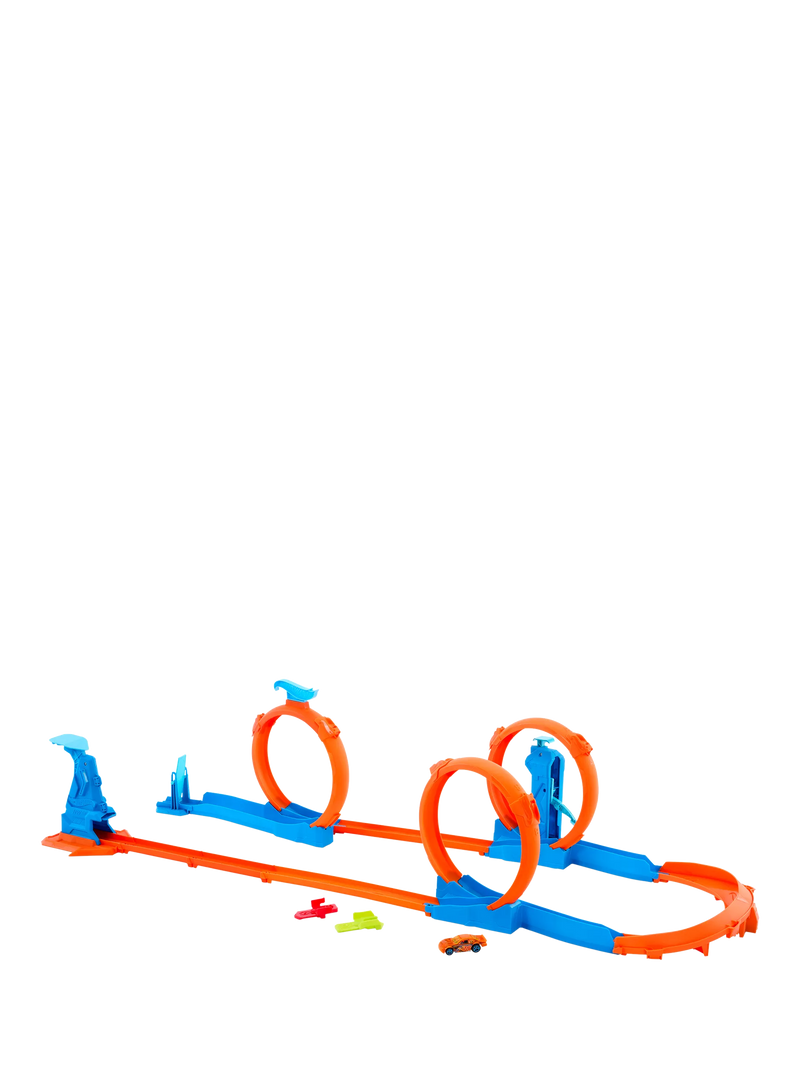 Hot Wheels track set Triple Loop Pack 13 pieces, UK version