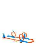 Hot Wheels track set Triple Loop Pack 13 pieces, UK version