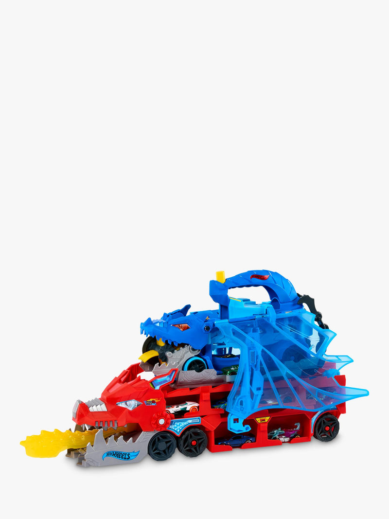 Hot Wheels Ultimate Dragon Hauler toy playset, imported from the UK