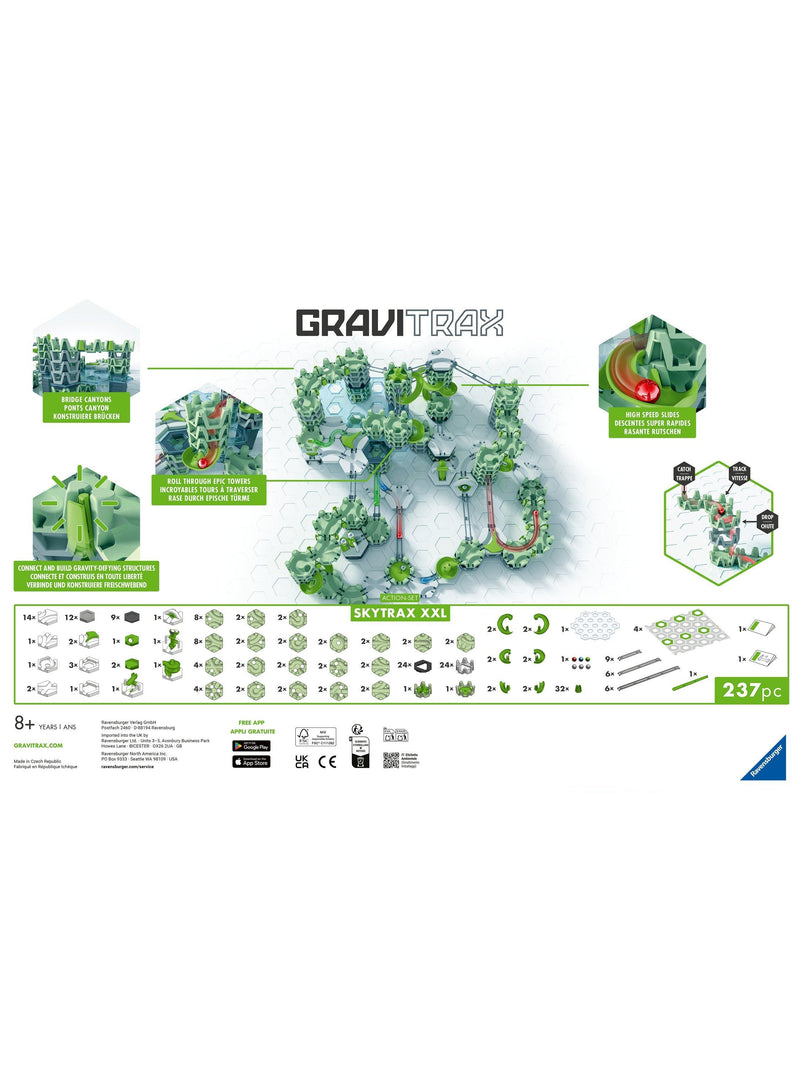 GraviTrax XXL SkyTrax Action Set marble run construction set, UK version