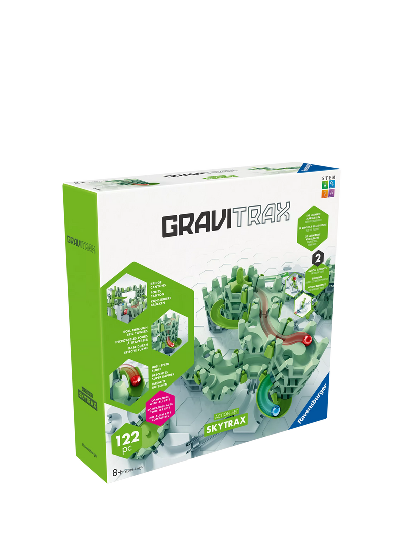 GraviTrax SkyTrax Action Set marble run toy 121 pieces, imported from the UK