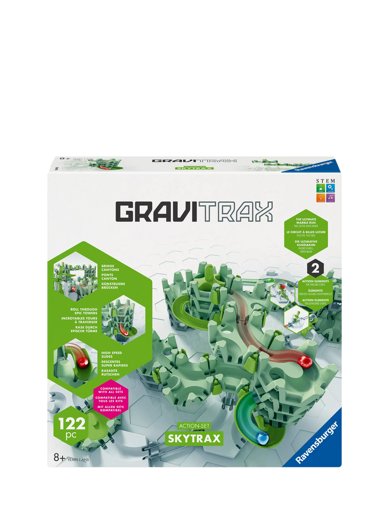 GraviTrax SkyTrax Action Set marble run toy 121 pieces, imported from the UK