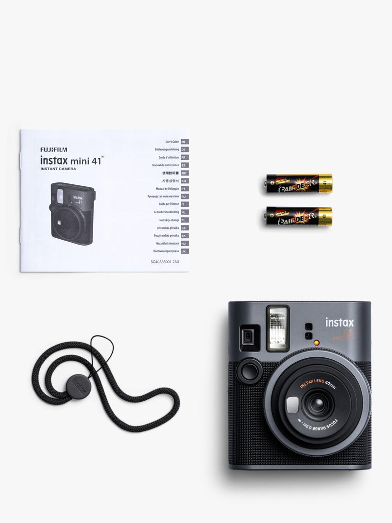instax Mini 41 black instant camera, UK version