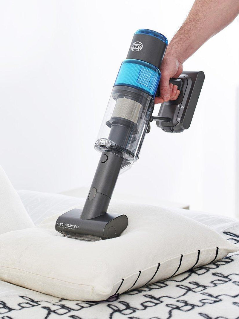 SEBO Balance A1 cordless vacuum cleaner basalt grey blue (British brand)